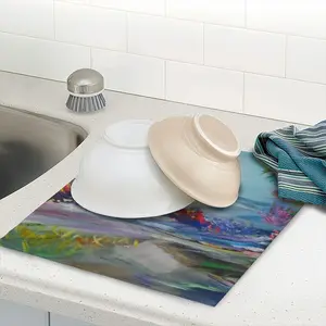 Flooded Streams Kitchen Drying Pad (Square)