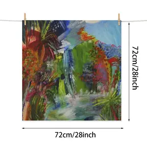 Jungle In Blue Kitchen Drying Pad (Square)