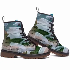 Men Watercolor E - Shodo Leather Work Boots