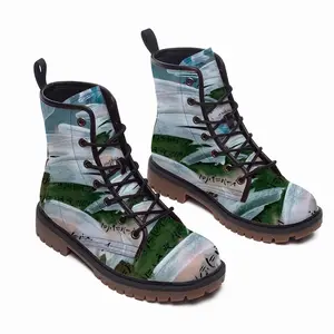 Men Watercolor E - Shodo Leather Work Boots