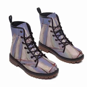 Men White Sails Leather Work Boots