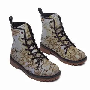 Men Sand Stone Images Leather Work Boots