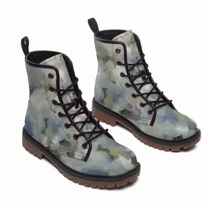 Men White Storm Leather Work Boots