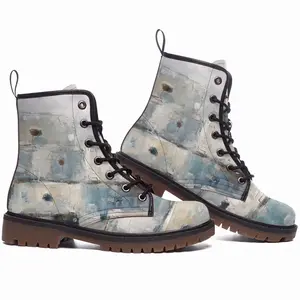 Men Blue Tetouan Leather Work Boots