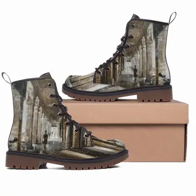 Men Rue Castiglione Leather Work Boots