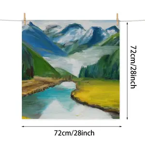 Beauty Of Lake Kitchen Drying Pad (Square)