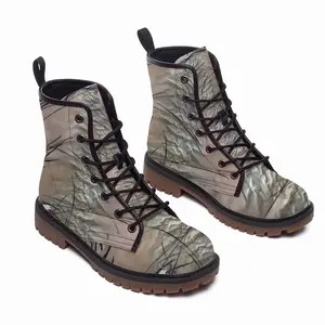 Men Broken Rose Leather Work Boots