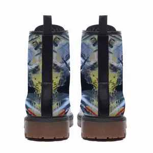 Men Super Hero Leather Work Boots