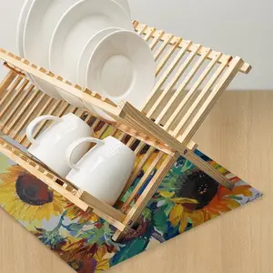 The Sunflowers Kitchen Drying Pad (Square)