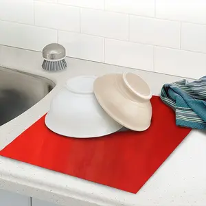 Red Horizon Kitchen Drying Pad (Square)