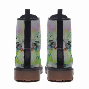 Men Anniversary Flowers Leather Work Boots