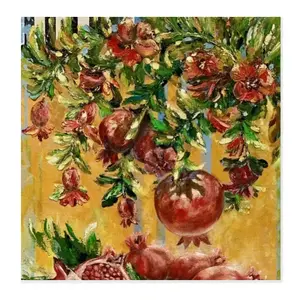 Pomegranates Kitchen Drying Pad (Square)