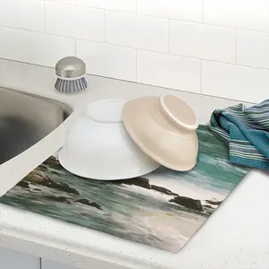 Breaking Waves Kitchen Drying Pad (Square)