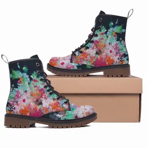 Men Wish You Flowers Nr Q Leather Work Boots