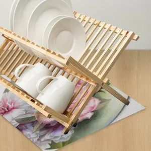 Melody Of Roses Kitchen Drying Pad (Square)