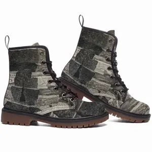 Men Natural History Leather Work Boots