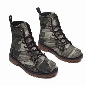 Men Natural History Leather Work Boots