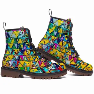 Men I Built Pyramids Leather Work Boots