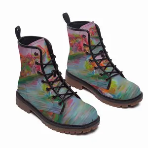 Men Rhythm Of Colors Leather Work Boots