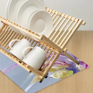 Wild Orchid 3 Kitchen Drying Pad (Square)