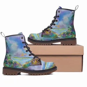 Men Earth Of Colors Series A Leather Work Boots