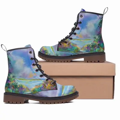 Men Earth Of Colors Series A Leather Work Boots