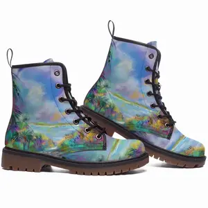 Men Earth Of Colors Series A Leather Work Boots