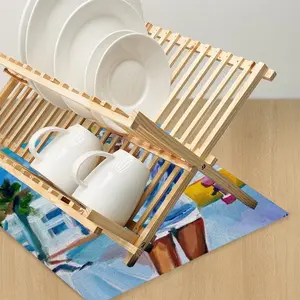 Summer Vibes Kitchen Drying Pad (Square)