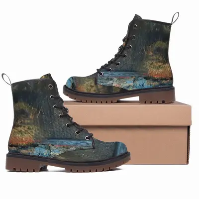 Men Edge Of The Forest Venezuelan Gold Leather Work Boots