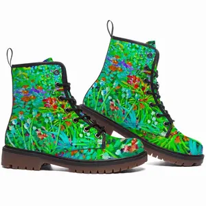 Men Plants At Giverny Leather Work Boots