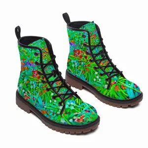 Men Plants At Giverny Leather Work Boots