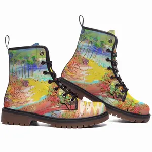 Men Earth Of Colors Series Z Leather Work Boots