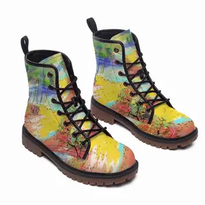 Men Earth Of Colors Series Z Leather Work Boots