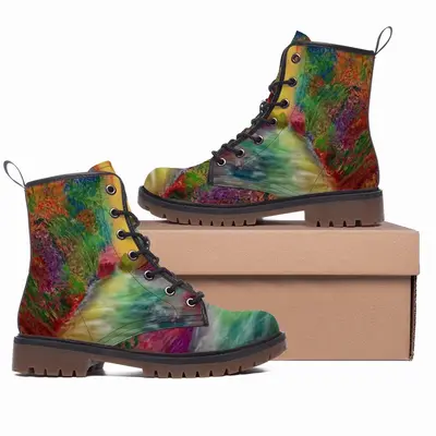 Men Earth Of Colors Series Leather Work Boots