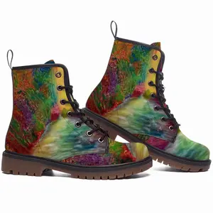 Men Earth Of Colors Series Leather Work Boots