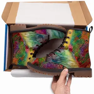 Men Earth Of Colors Series Leather Work Boots