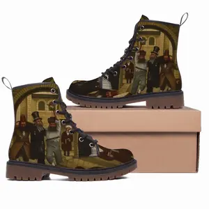 Men Purim In Jerusalem Leather Work Boots