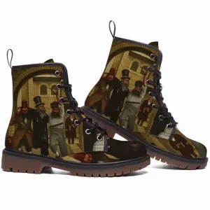 Men Purim In Jerusalem Leather Work Boots