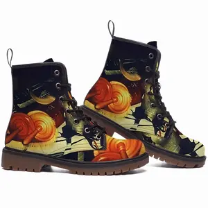 Men Torah Crowns Leather Work Boots