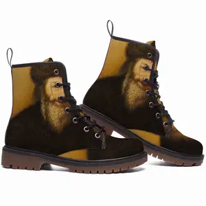 Men Rabbi Moses Sofer Leather Work Boots