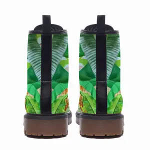 Men Backyard Banana Trees Leather Work Boots