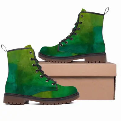 Men Vibrations - In A Garden Leather Work Boots