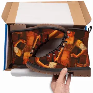 Men Jewish Blacksmith From Shtettel Leather Work Boots