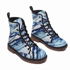 Men Abstraction Vibration I Leather Work Boots