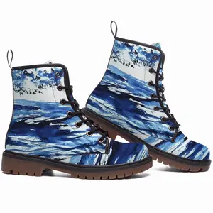 Men Abstraction Vibration Ii Leather Work Boots