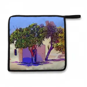 Santorini Trees In Oia Kitchen Insulation Pad