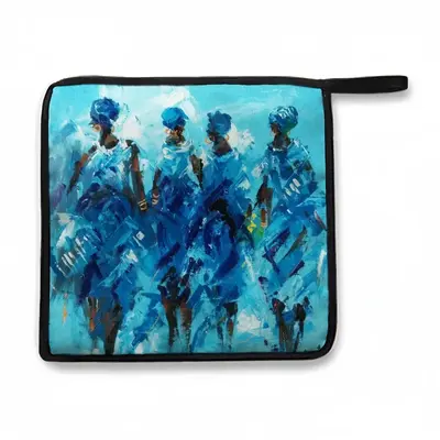 Women In Blue Kitchen Insulation Pad