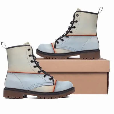 Men White Orange Series 3 Leather Work Boots