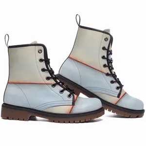 Men White Orange Series 3 Leather Work Boots