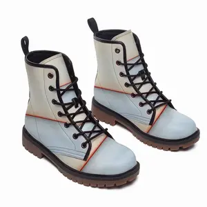 Men White Orange Series 3 Leather Work Boots